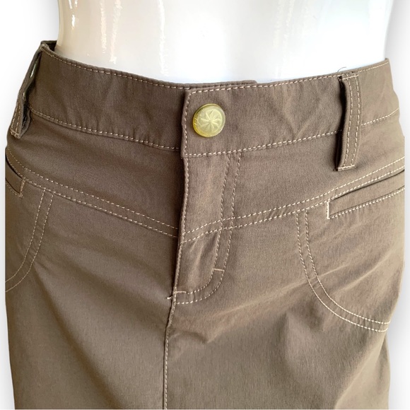 ATHLETA BROWN NYLON/SPANDEX SKORT/SKIRT. WOMEN’S SIZE 8 - Picture 5 of 9